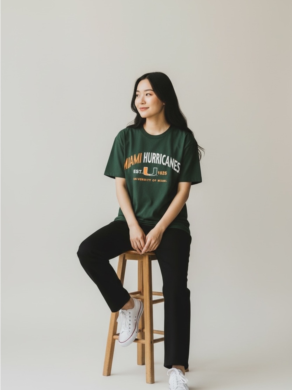 Colosseum Miami Hurricanes Green Graphic Tee